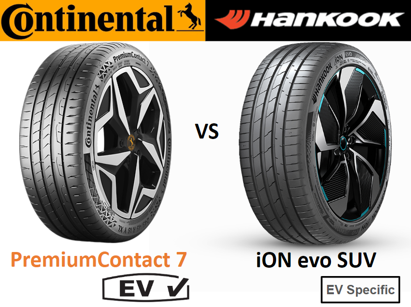 Continental PremiumContact 7 Vs Hankook ION Evo SUV Top Tire Review