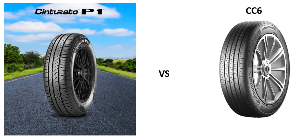 Pirelli Cinturato P1 vs Continental Comfort 6