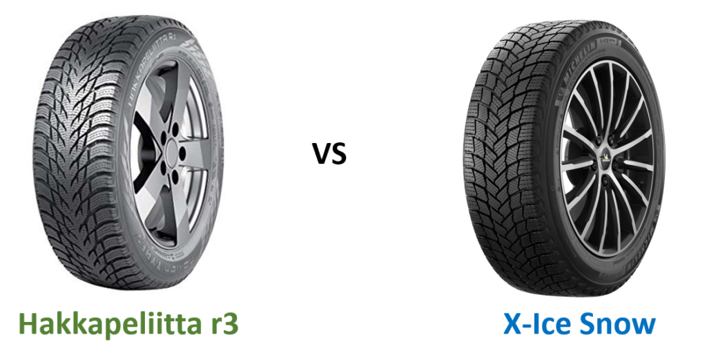 Michelin X-Ice Snow vs Nokian Hakkapeliitta R3