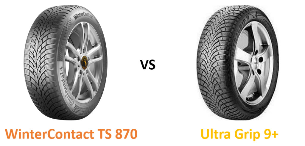 Continental Winter Contact TS 870 vs Goodyear Ultra Grip 9+