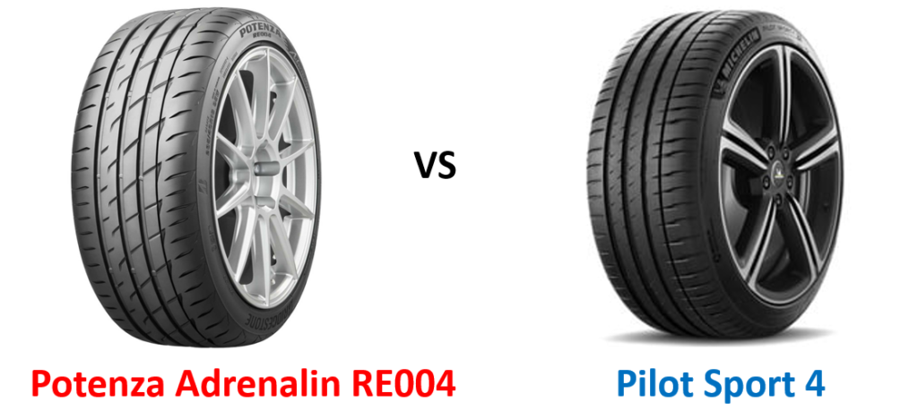 Bridgestone Potenza RE004 vs Michelin Pilot Sport 4
