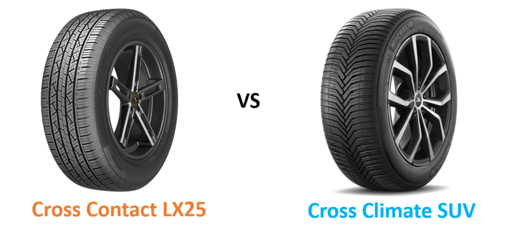 Continental Cross Contact LX25 vs Michelin Cross Climate SUV