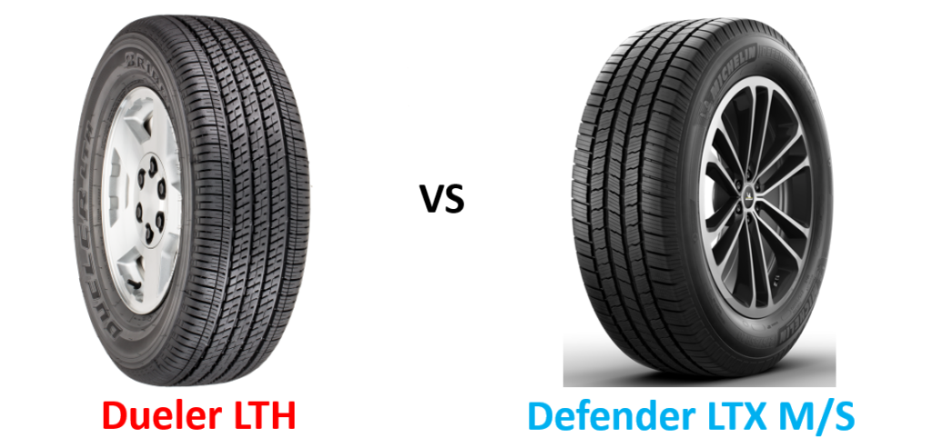 Bridgestone Dueler LTH vs Michelin Defender LTX M/S