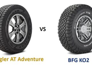 Goodyear Wrangler All-terrain Adventure with kevlar vs BFG KO2