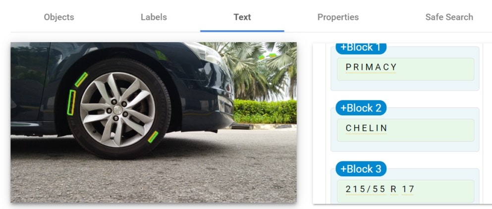 Automatic Tire Sidewall Reader