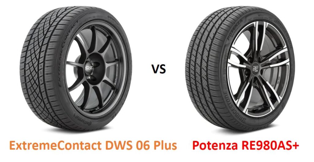 Continental ExtremeContact DWS 06 Plus vs Bridgestone Potenza RE980AS+
