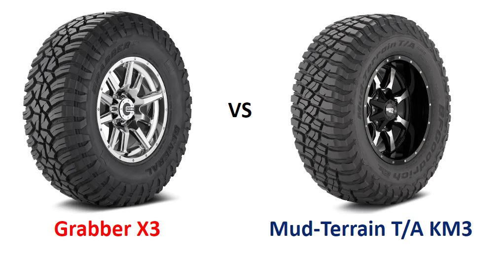 General Grabber X3 vs BFGoodrich Mud-Terrain T/A KM3 - Top Tire Review