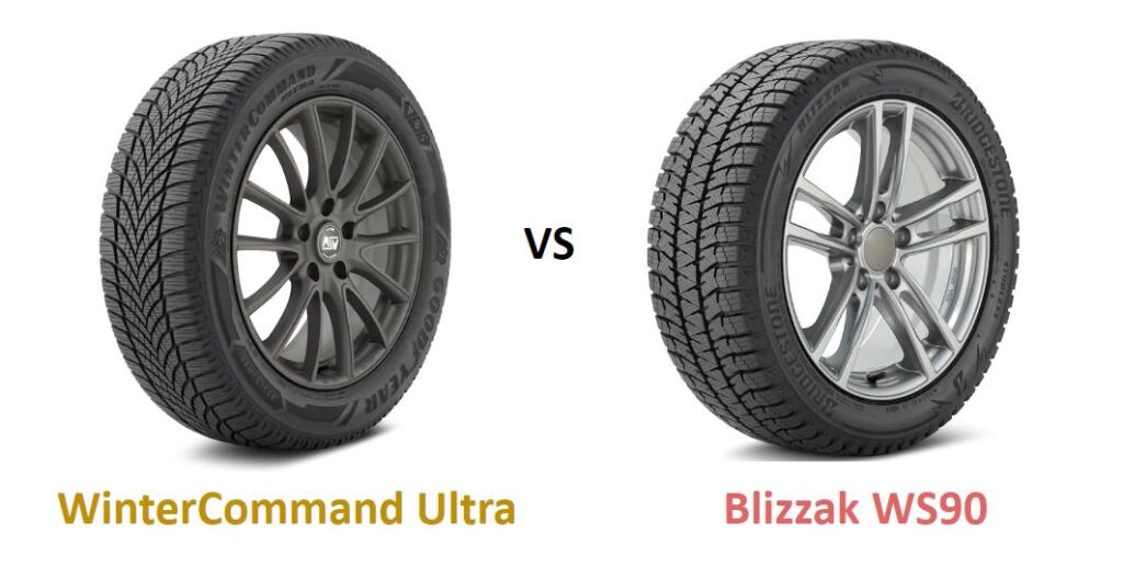 Goodyear WinterCommand Ultra vs Bridgestone Blizzak WS90