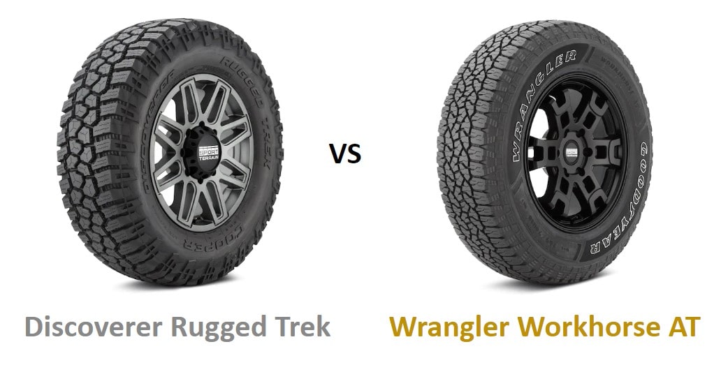 Cooper Discoverer Rugged Trek vs Goodyear Wrangler Workhorse AT - Top Tire  Review