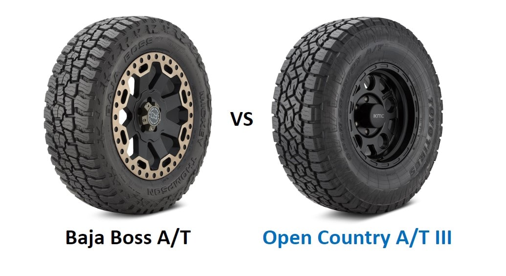 Mickey Thompson Baja Boss A/T vs Toyo Open Country A/T III - Top Tire Review