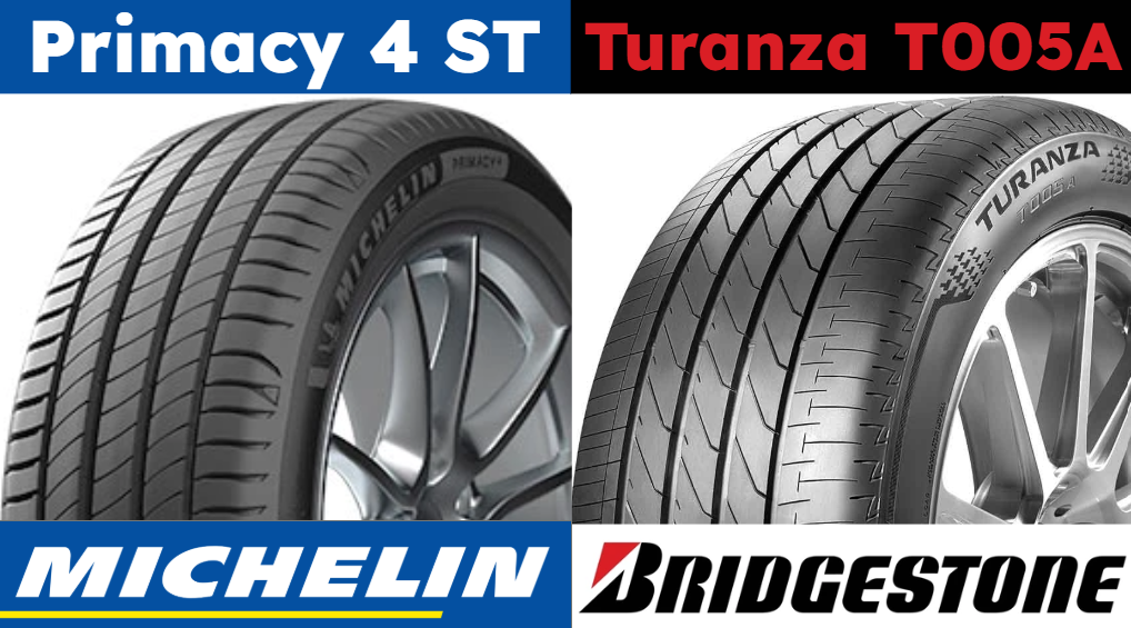 Michelin Primacy 4 ST vs Bridgestone Turanza T005A