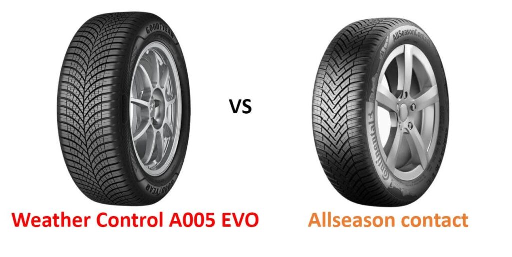 Bridgestone Weather Control A005 EVO vs Continental AllSeasonContact