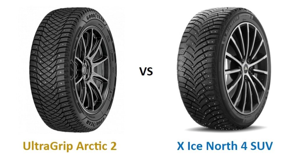 Goodyear UltraGrip Arctic 2 vs Michelin X Ice North 4 SUV