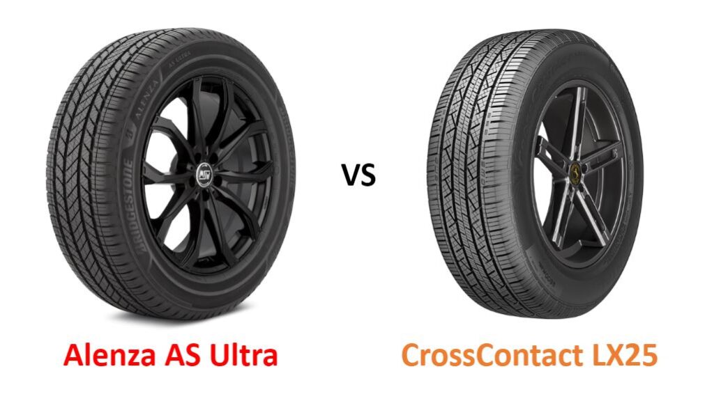 Bridgestone Alenza AS Ultra vs Continental CrossContact LX25