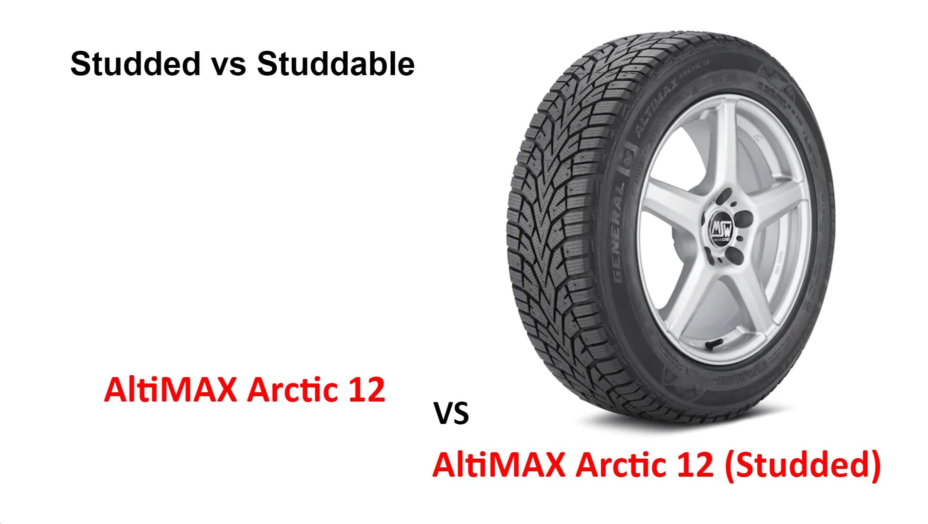 General AltiMAX Arctic 12 vs AltiMAX Arctic 12 (Studded) - Top Tire Review