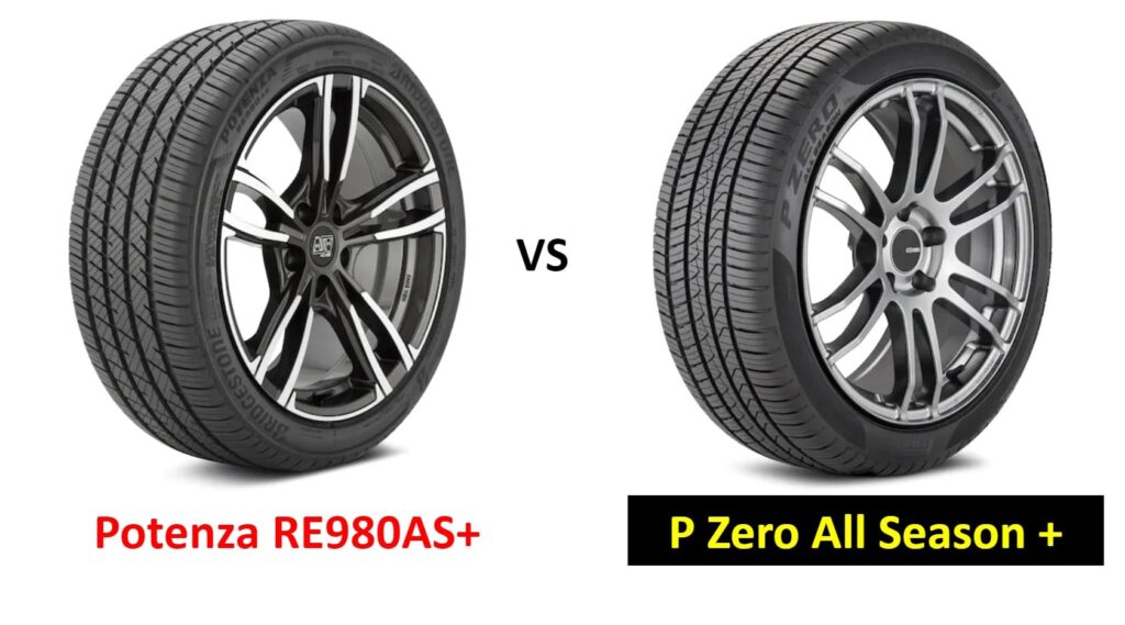 Bridgestone Potenza RE980AS+ vs Pirelli P Zero All Season+