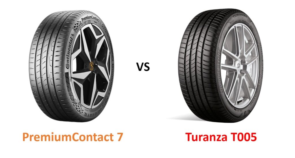 Bridgestone Turanza T005 vs Continental Premium Contact 6