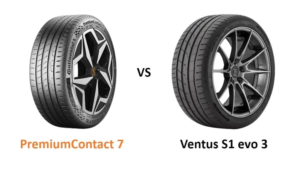 Continental PremiumContact 7 vs Hankook Ventus S1 evo 3