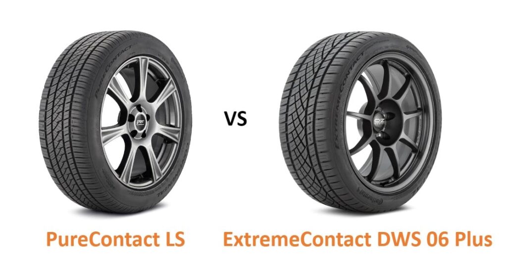 Continental PureContact LS vs Continental ExtremeContact DWS 06 plus
