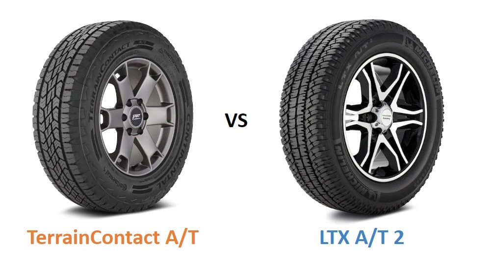 Continental TerrainContact A/T vs Michelin LTX A/T2