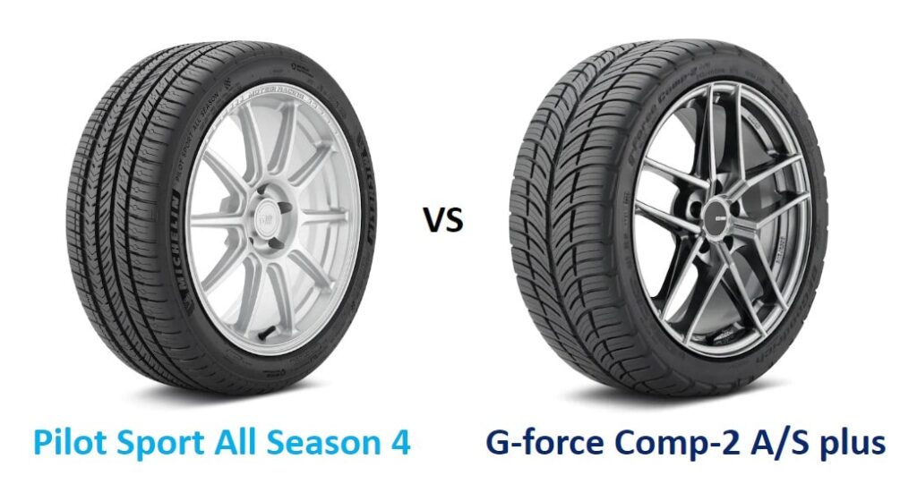 Michelin Pilot Sport All Season 4 vs BFGoodrich G-force Comp-2 A/S plus