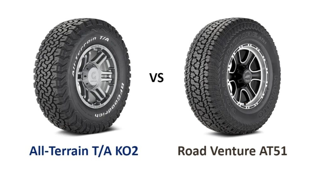 BFGoodrich All-Terrain T/A KO2 vs Kumho Road Venture AT51