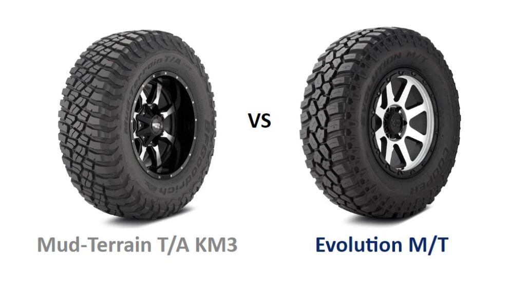 BFGoodrich Mud Terrain T/A KM3 vs Cooper Evolution M/T