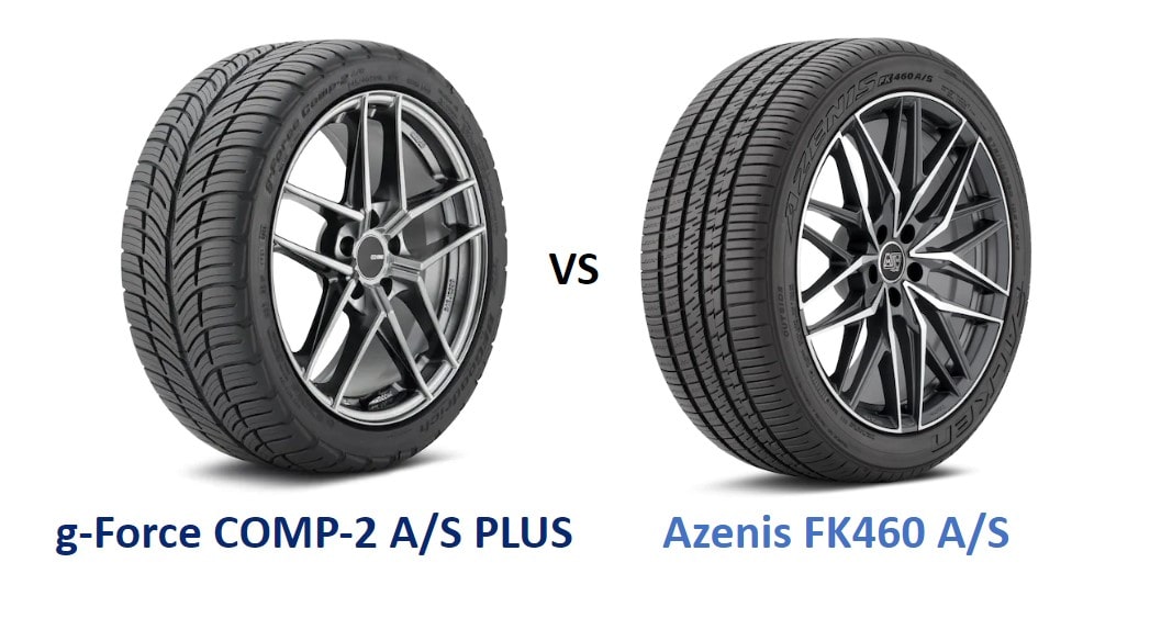 BFGoodrich g-Force COMP-2 A/S PLUS vs Falken Azenis FK460 A/S - Top ...