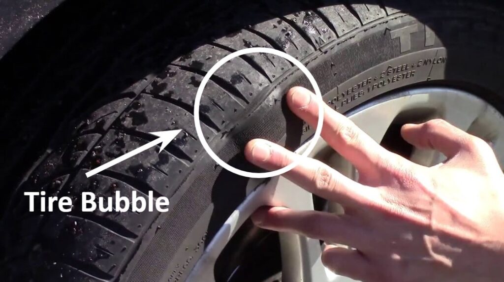 A clearly visible Tire Bubble