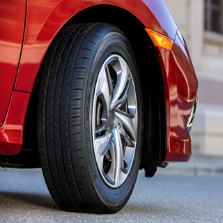 Toyo Extensa A/S ii fitted with a car