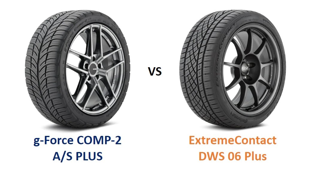 BFGoodrich G-force Comp-2 A/S plus vs Continental ExtremeContact