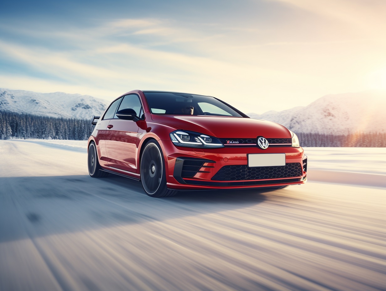 Volkswagen Golf 1.4 TSI on snow action