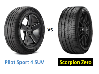 Michelin Pilot Sport 4 SUV vs Pirelli Scorpion Zero