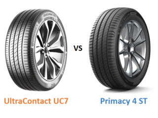 Continental UltraContact UC7 vs Michelin Primacy 4 ST