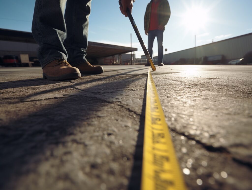 measuring road wear
