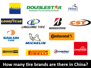 How many tire brands are there in China?