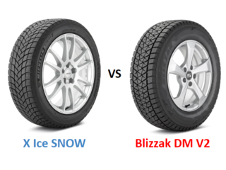 Michelin X Ice Snow vs Bridgestone Blizzak DM V2