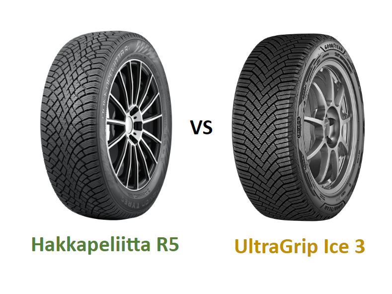 Nokian Hakkapeliitta R5 vs Goodyear UltraGrip Ice 3