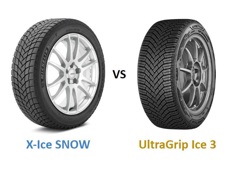 Michelin X Ice Snow vs Goodyear UltraGrip Ice 3