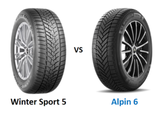 Dunlop Winter Sport 5 vs Michelin Alpin 6