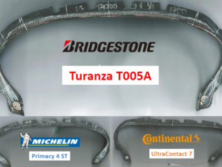 Cross Section of Bridgestone Turanza T005A