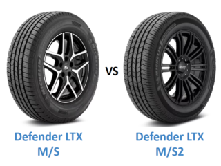 Michelin Defender LTX M/S vs Michelin Defender LTX M/S2