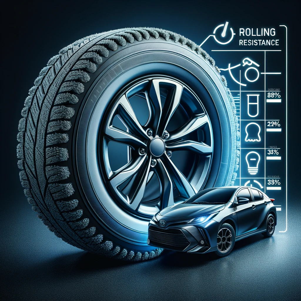 Tires do play a role in fuel consumption :)