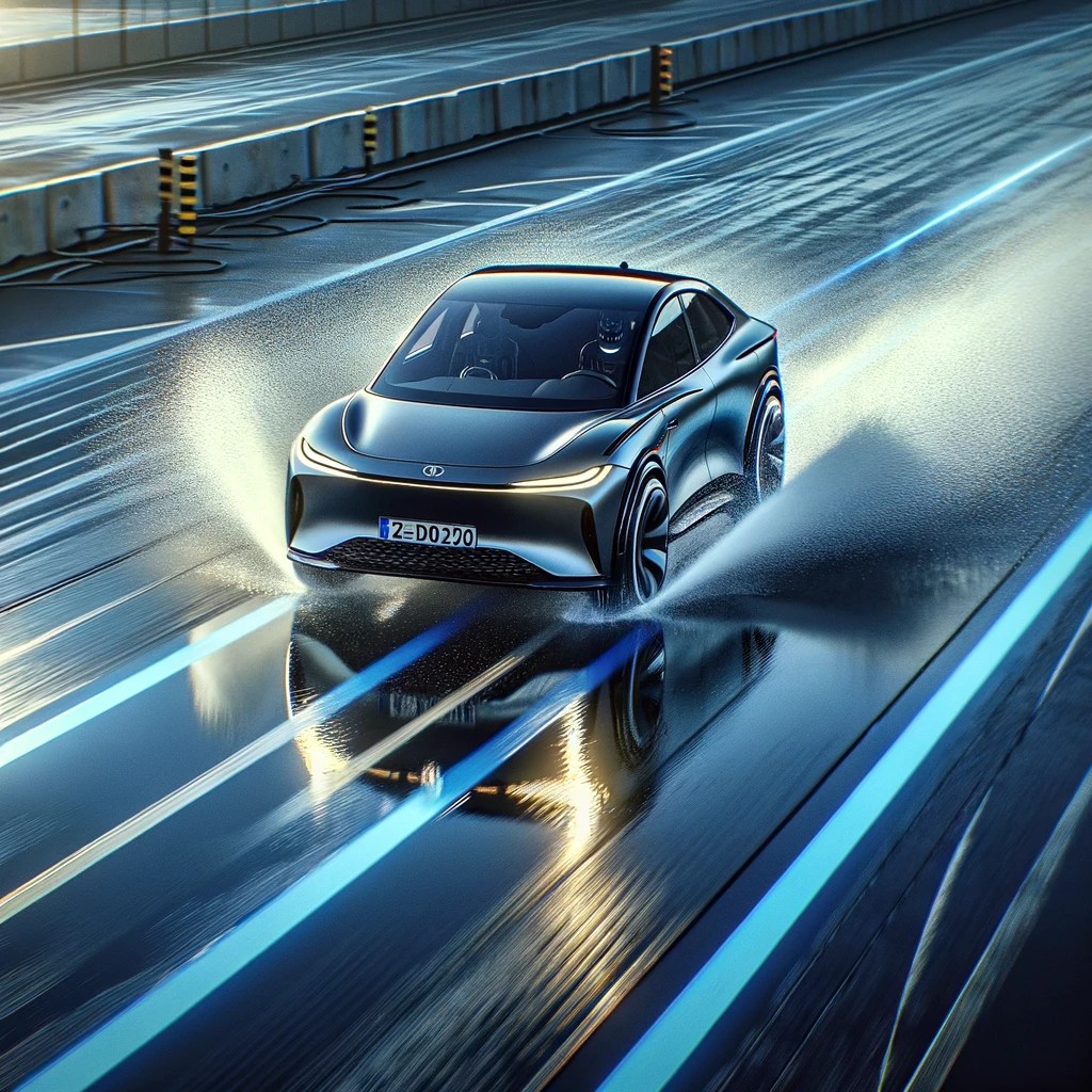 2020 Aion S on wet braking