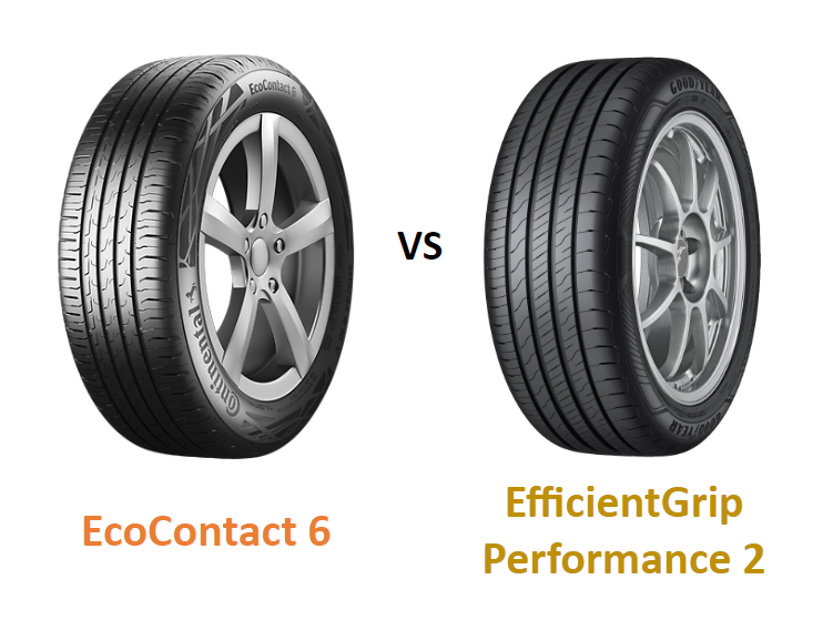 Continental EcoContact 6 vs Goodyear EfficientGrip Performance 2