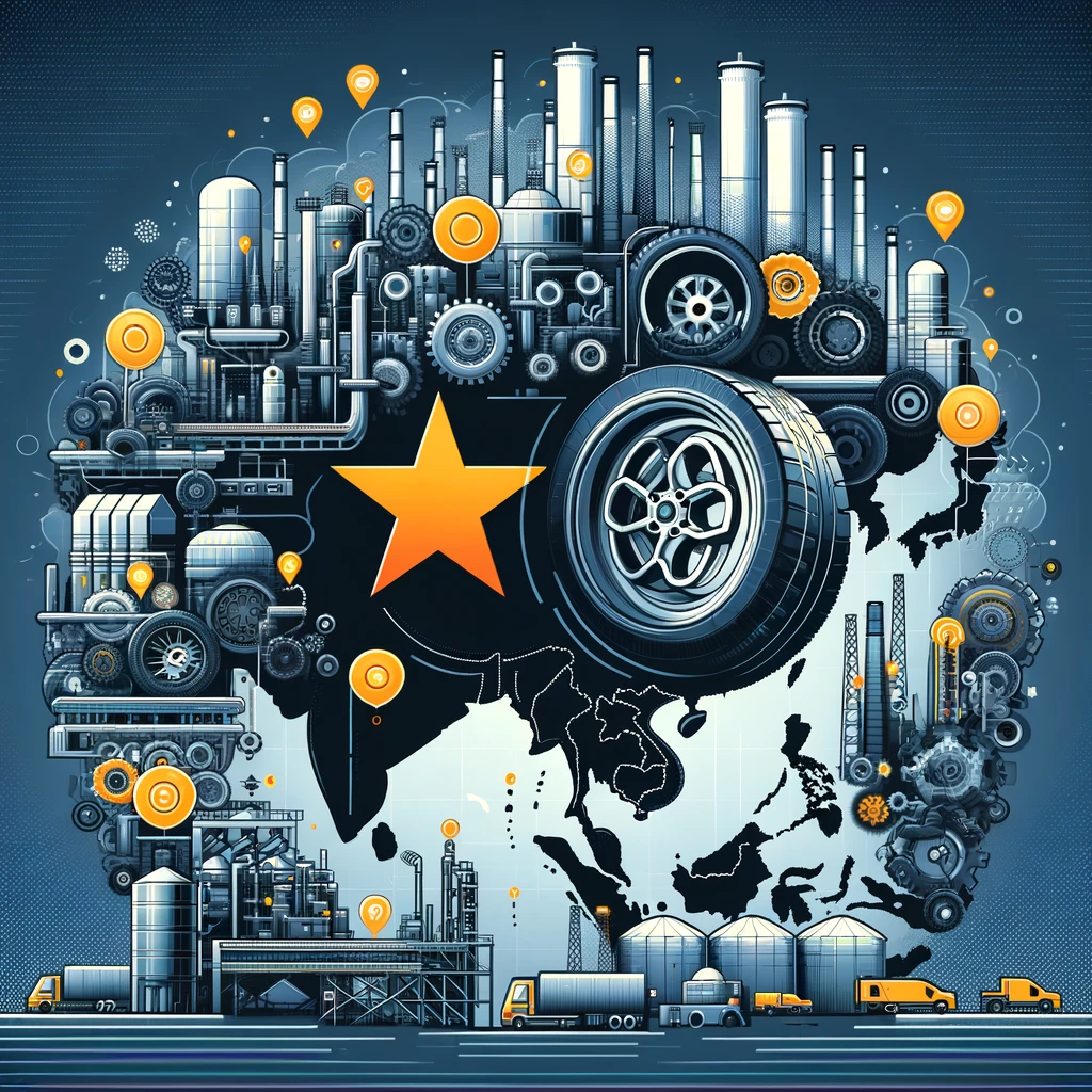 China leads the Asia tire production
