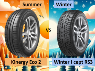 Summer vs Winter Tires: Hankook Kinergy Eco 2 vs Hankook Winter I cept RS3