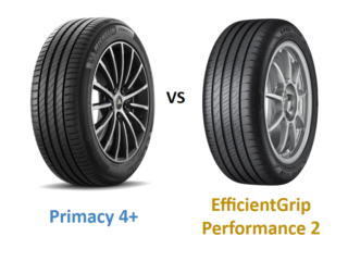 Michelin Primacy 4+ vs Goodyear EfficientGrip Performance 2