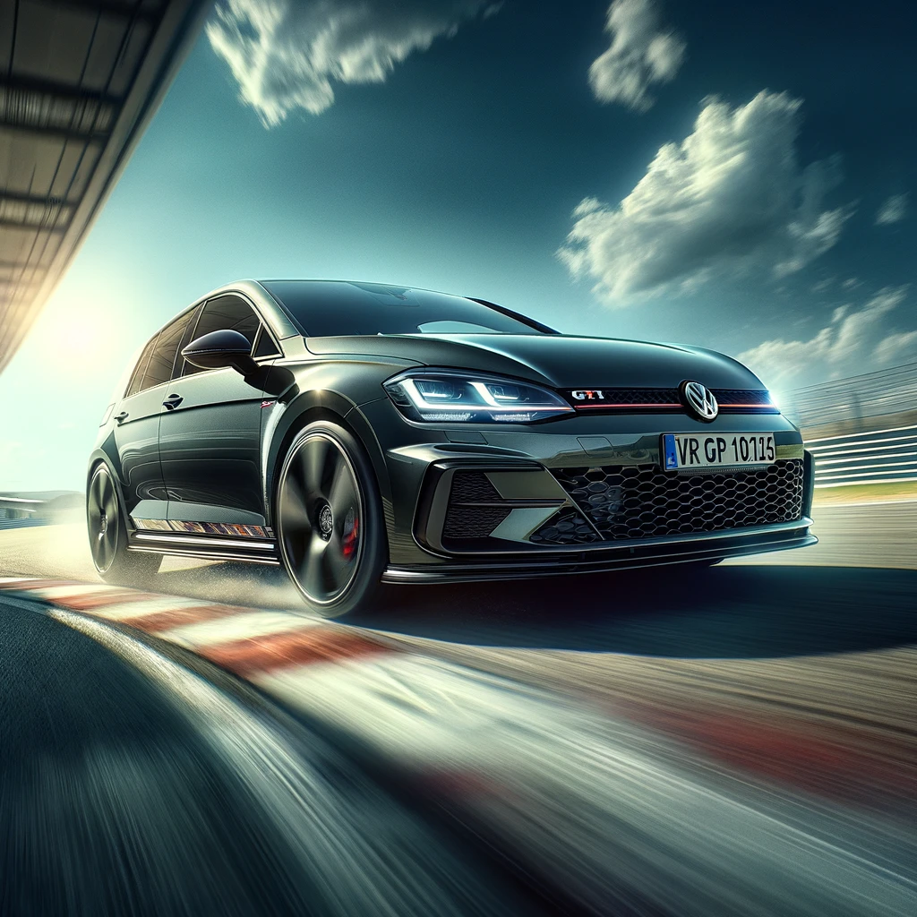 Test vehicle Golf GTI Club Sport on dry handling action