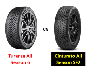 Bridgestone Turanza All Season 6 vs Pirelli Cinturato All Season SF2
